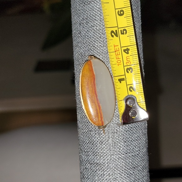 Agate Stone Pin - Picture 2 of 2